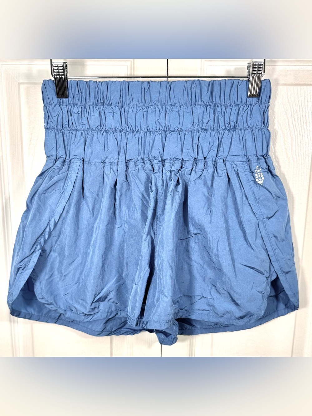 Free People FP Movement The Way Home Shorts Blue Size Large